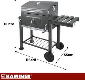 Kaminer Fedeles kerti grill 116x55x110 cm