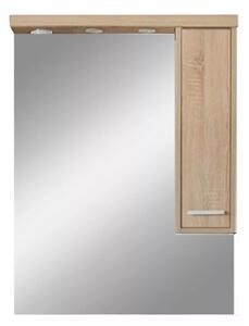 Nerva 75 cm-es tükrös felsőszekrény, Sonoma tölgy