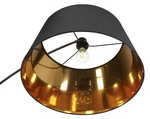 Fekete és rézszínű állólámpa 197 cm YABUS