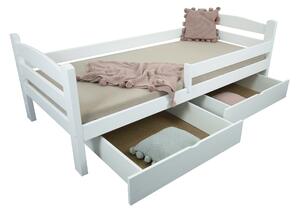 Wilsondo OLGA 5 ágy ágyneműtartóval 90x200 - fehér