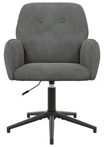 VidaXL Forgós Íróasztali Székek 2 db 54 x 55 x 90 cm Sötétszürke