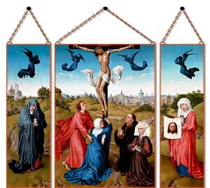 Van der Weyden - Keresztre feszítés üvegkép, falikép