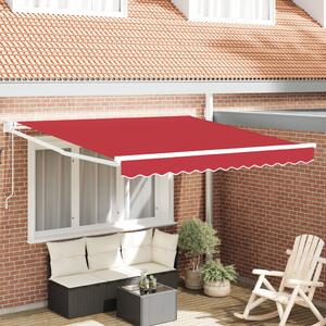 Napernyő Piros 350 x 250 cm Poliészter és fém