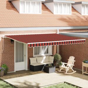 VidaXL Napernyő Narancs és Barna 450 x 300 x 165 cm Poliészter és fém