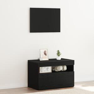 Éjjeliszekrény Fekete tölgy 60 x 35 x 40 cm Faanyag