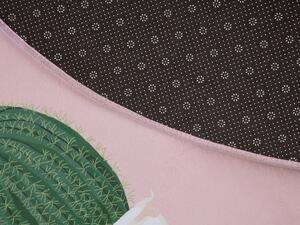 Kaktuszos rózsaszín szőnyeg ⌀ 120 ELDIVAN