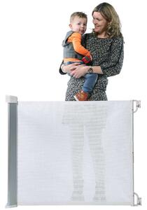 A3 Baby & Kids fehér Rolygate visszahúzható biztonsági kapu