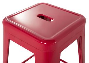 Piros acél bárszék kétdarabos szettben 60 cm CABRILLO