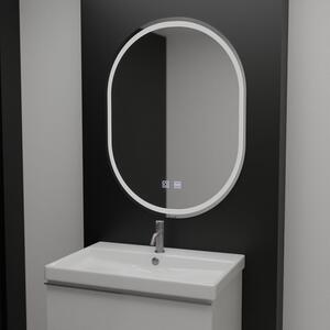 Oval LED-tükör, 50x100 cm, Velara Touch, páramentesítő rendszerrel, dimmelhető