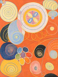 Reprodukció The 10 Largest No.3 (Orange Abstract) - Hilma af Klint