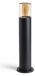 Rendl kültéri led lámpa quinn 60 fekete borostyánsárga üveg IP54 r14497
