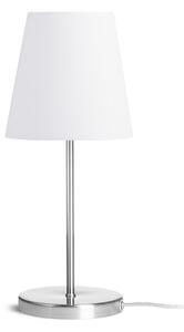 Rendl asztali lámpa nyc/conny 15/15 polycotton fehér nikkel r14048
