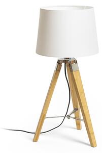 Rendl asztali lámpa alvis/ambitus 30 polycotton fehér bambusz r14041