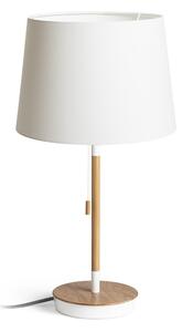 Rendl asztali lámpa keith/ambitus 30 polycotton fehér bükk r14039