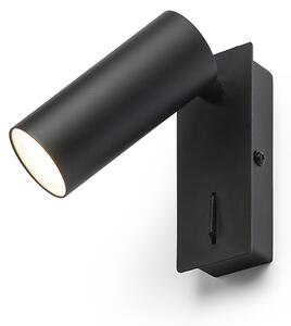 Rendl fali lámpa tapio i sq fekete r13423