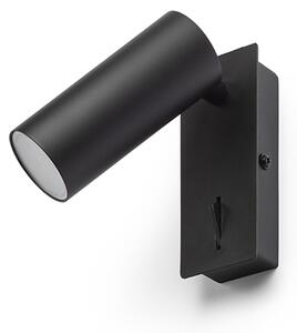Rendl fali lámpa tapio i sq fekete r13423