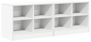 VidaXL Ágyat tartó szekrény 2 db Fehér 66 x 33 x 48 cm Szerelt Fa