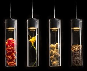 Rendl függeszték garnish átlátszó üveg króm r11756