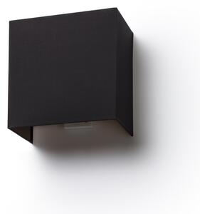 Rendl fali lámpa lope w 25/14 polycotton fekete réz fólia r11377
