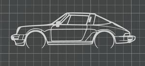 Porsche 911 Targa 1978 faldekoráció