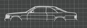 Mercedes 500SL faldekoráció