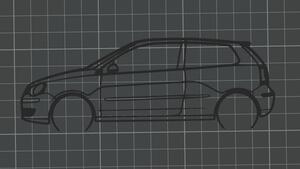 VW Polo 9N3 faldekoráció