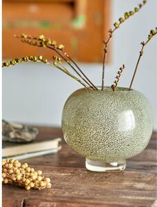 Aranyszínű üveg kézzel készített váza (magasság 14 cm) Saia – Bloomingville
