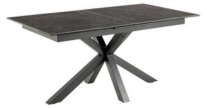 Asztal Norsica 676, 76x90cm, Fekete
