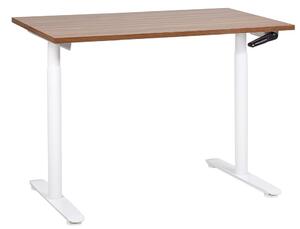 Manuálisan állítható asztal DESTINAS Barna/fehér 120 cm 72 cm