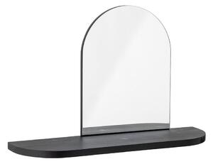 Fali tükör polccal, tömörfa kerettel 72x48 cm Annlie – Bloomingville