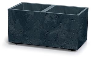 Virágcserép Prosperplast SIERRA CASE beton hatás 57,7 cm antracit