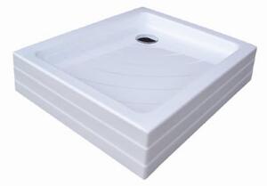Ravak téglalap alakú alacsony zuhanytálca 90x75 cm akril A003701120