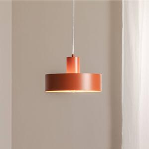 SIGMA Lógó világítás Rif M, téglavörös, 1 izzó, Ø 25 cm, acél, dimmelhető, Piros, Nappali / Étkező, fém, Modern