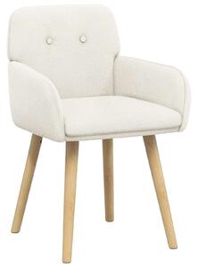 VidaXL Étkező Székek 2 db Bouclé Krémszínű 59 x 57 x 85 cm