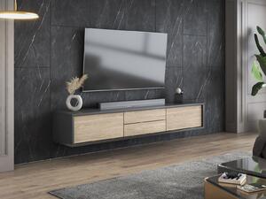 TV-állvány Austin 325, Laminált forgácslap, 30x180x36cm, Tölgy, Antracit