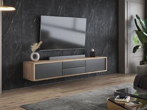 TV-állvány Austin 325, Laminált forgácslap, 30x180x36cm, Tölgy, Antracit