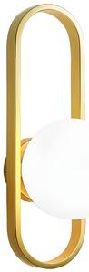 Fali lámpa APP1756-1W BRUSH GOLD WHITE