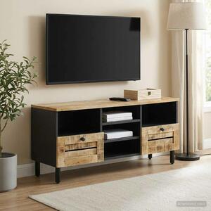 VidaXL Tároló szekrények Természetes 100 x 33 x 46 cm Tömör Mangófát