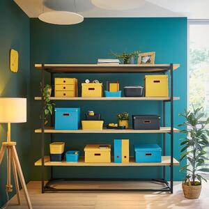 Cosy Click & Store kék tárolódoboz, hosszúság 48 cm - Leitz