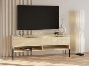 TV-állvány Levtenu 108, Laminált forgácslap, 55x140x40cm, Tölgy