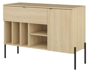Komód Levtenu 112, Laminált forgácslap, 75x105x40cm, Tölgy
