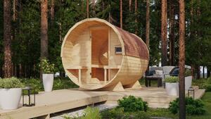 Karibu"Nordic Pod 2" kültéri hordó szauna 4 fő részére – kályha nélkül