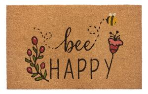 Kókuszrost lábtörlő 75x45 cm Bee Happy - Hanse Home