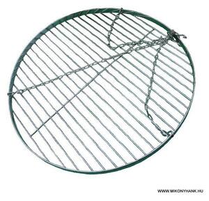 Fekete tűzteres állvány + grillrács 48 cm (magyar termék)