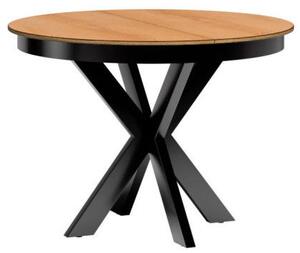 Fonti F-10 modern kinyitható asztal (110-150 cm), karamell tölgy
