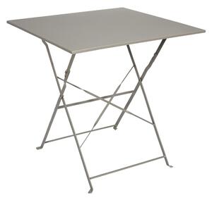 Összecsukható kültéri asztal 70 cm, meleg szürke - BELLA VITA