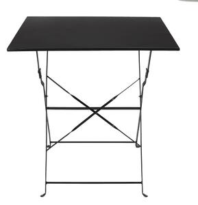 Összecsukható kültéri asztal 70 cm, fekete - BELLA VITA