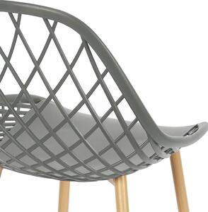 Kültéri műanyag szék, szürke - MAILLE