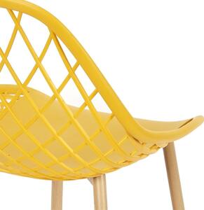 Kültéri műanyag szék, sárga - MAILLE