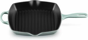 Le Creuset Gusseisen Négyzet alakú Grill serpenyő 26 x 26cm - Zöld